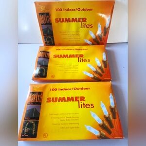 VTG. NIB 100 each x 3 Indoor/Outdoor Summer Lites.